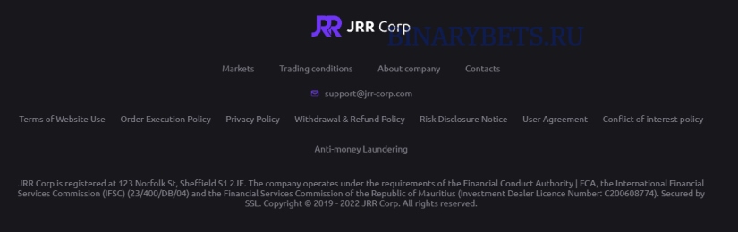 JRR Corp отзывы лохотрон